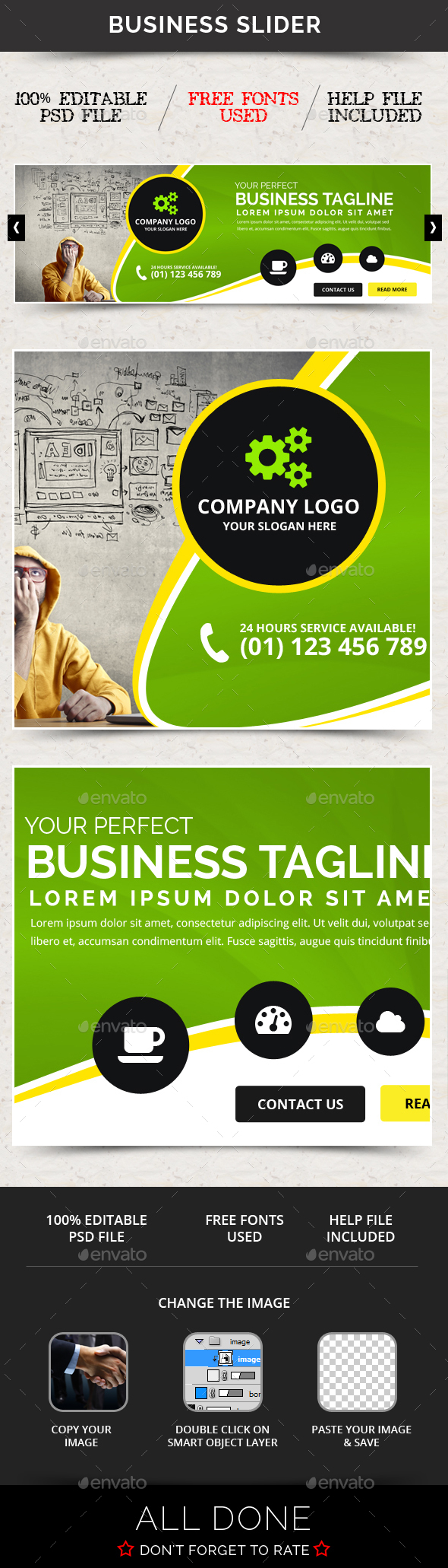 Business Slider V39 - Sliders & Features Web Elements