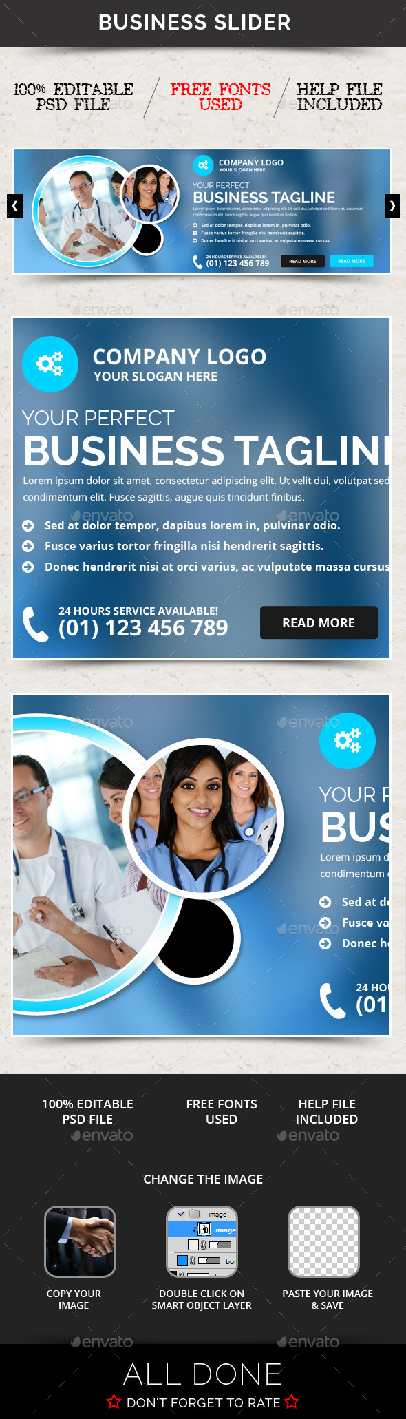 Business Slider V40 - Sliders & Features Web Elements