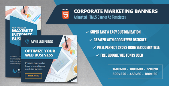 Corporate Marketing Banners - CodeCanyon 13287160