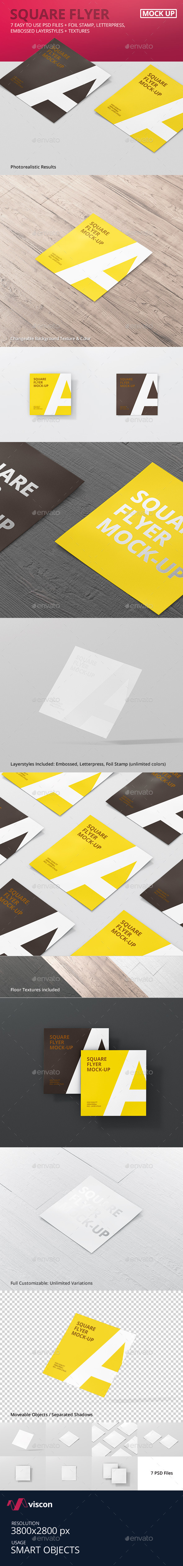 Square Flyer Mock-Up - Flyers Print