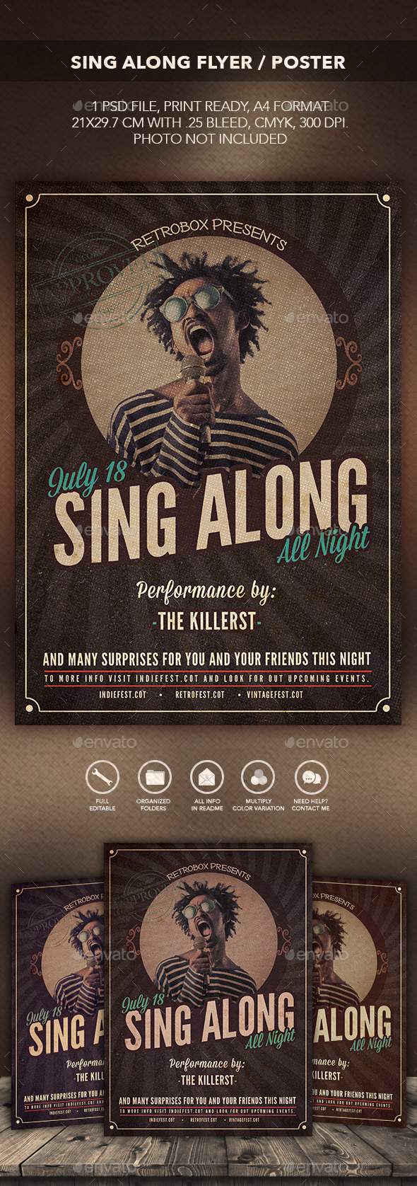 Sing Along Flyer Poster - Flyers Print Templates