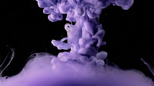 Purple Ink Cloud - Art Abstract Background alt