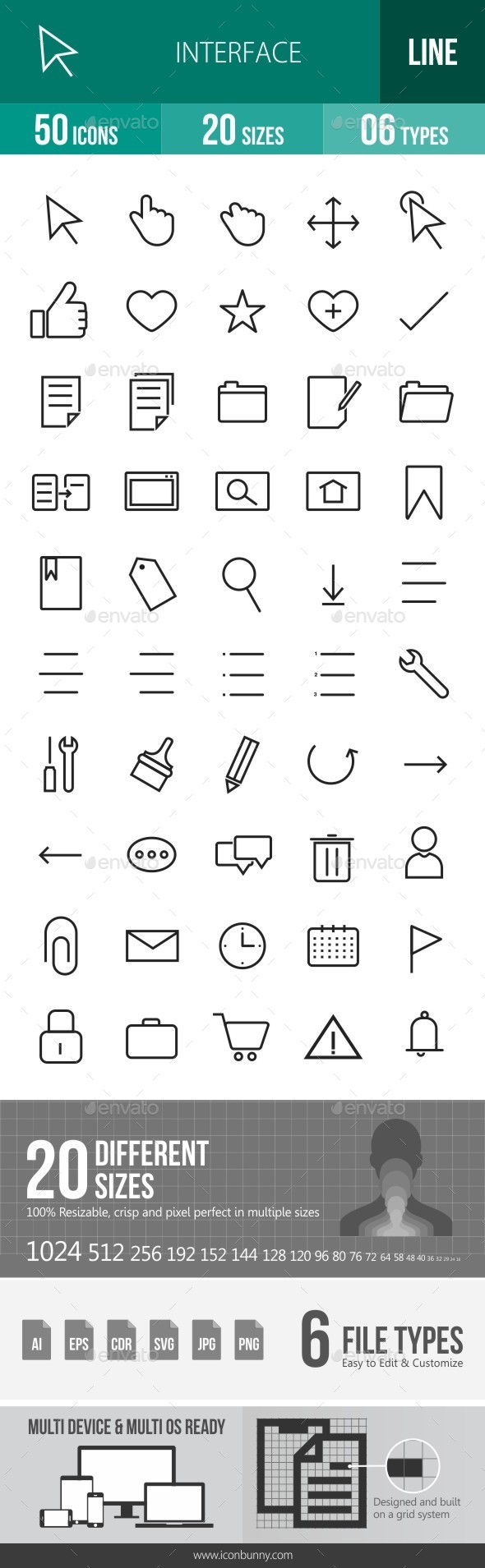 Interface Line Icons - Icons