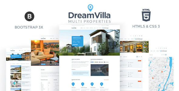 Excellent DreamVilla - Real Estate HTML Template