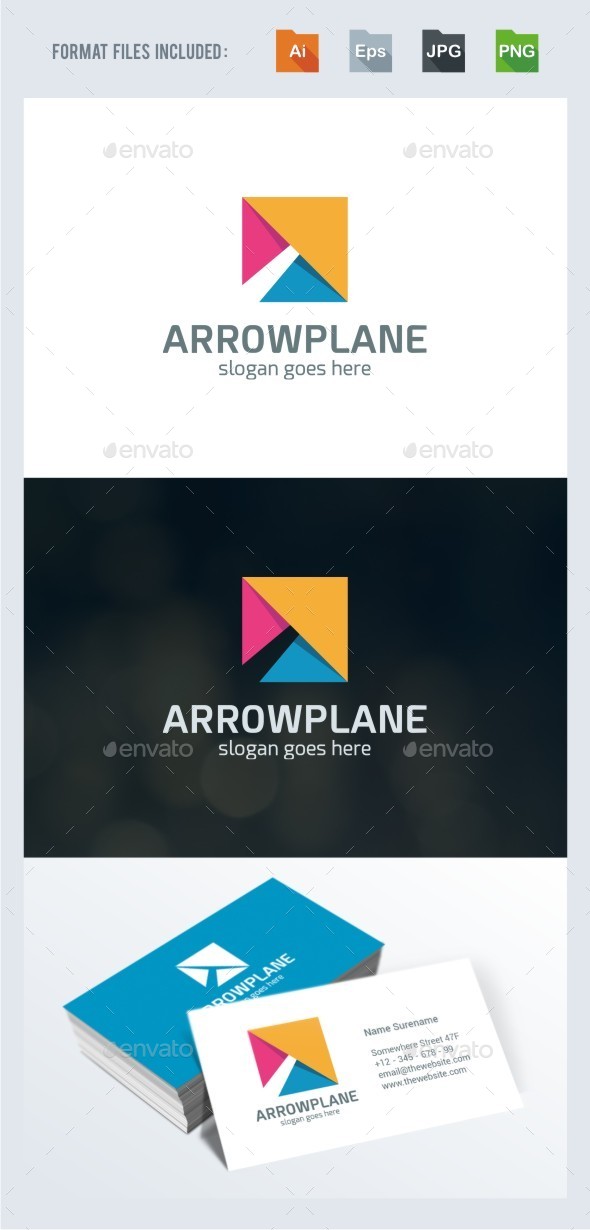 Growth - Arrow Logo Template - Vector Abstract
