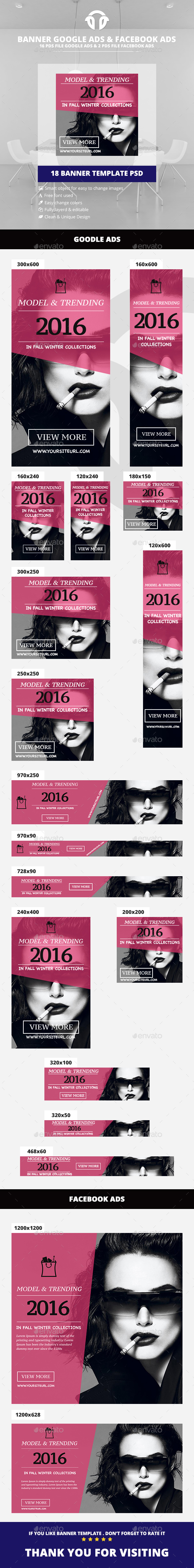 Fashion Banner Ads - Banners & Ads Web Elements