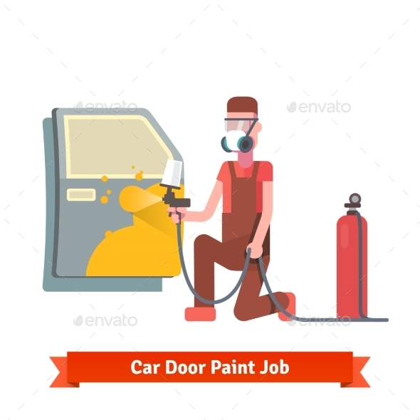 Car Door Paint Job - Services Commercial / Shopping