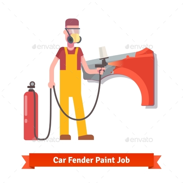 Specialist Spray Painting Auto Fender - Industries Business
