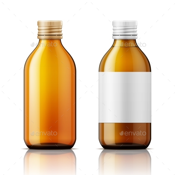 White Plastic Bottle for Pills - Man-made Objects Objects