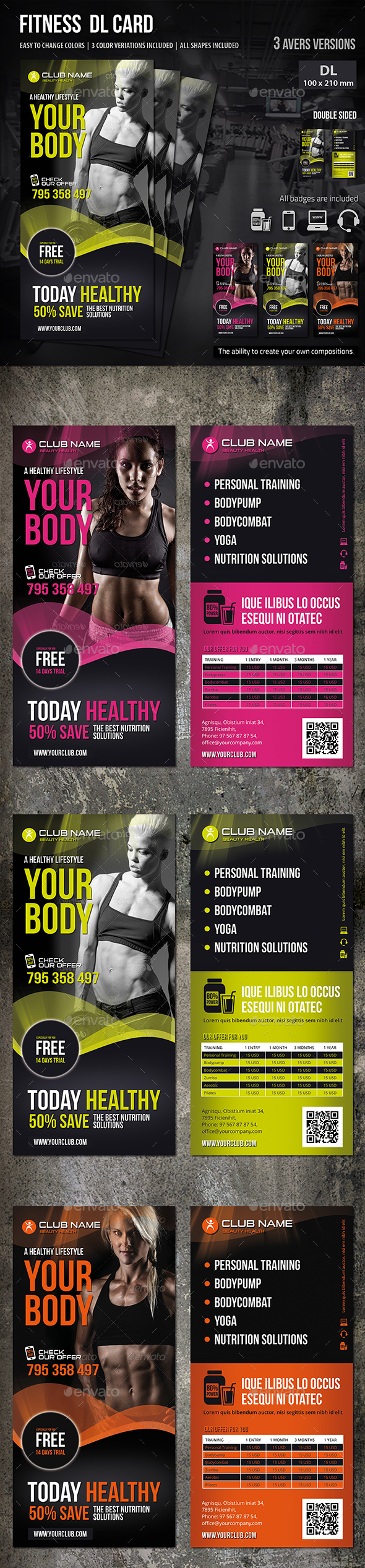 Fitness DL Card - Sports Events