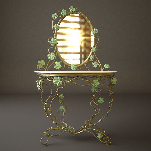 Dressing Table With - 3Docean 13297583