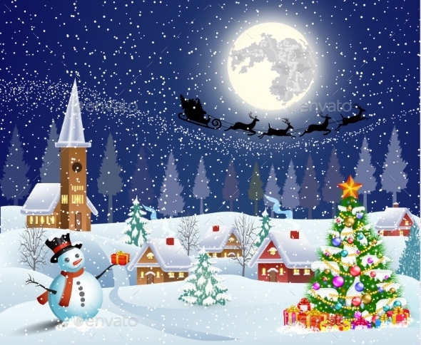 Snowy Village - Christmas Seasons/Holidays
