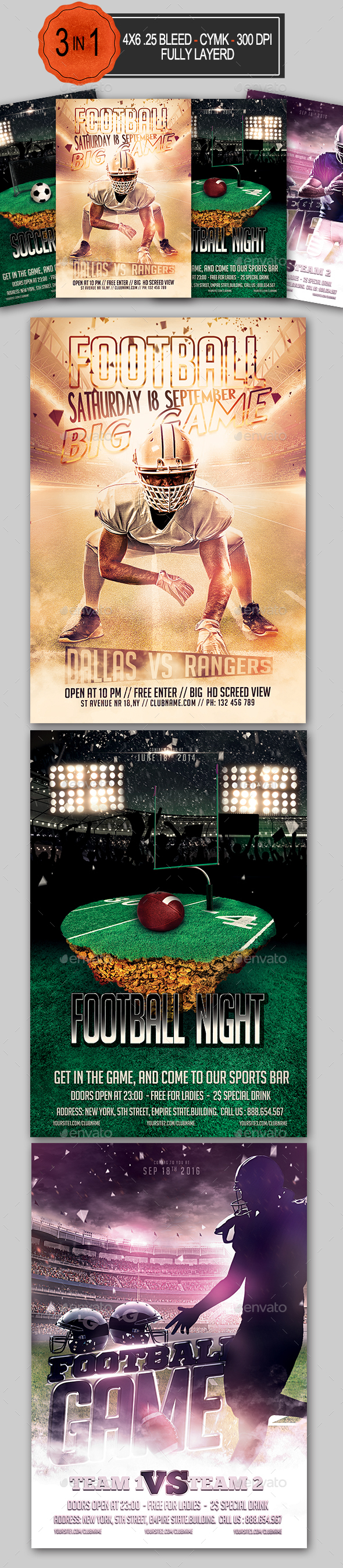 Football Flyer Bundle - Sports Events