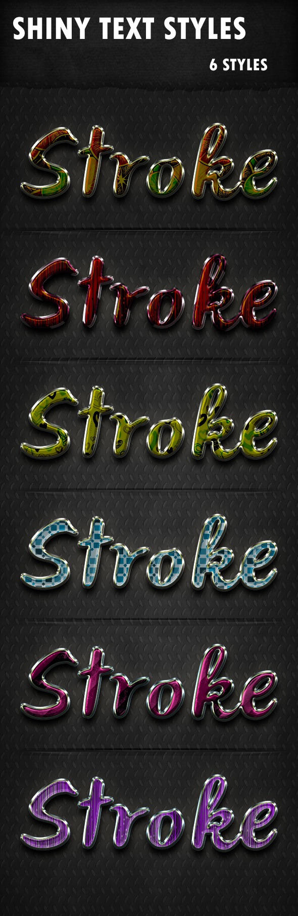 Shiny Text Styles - Text Effects Styles
