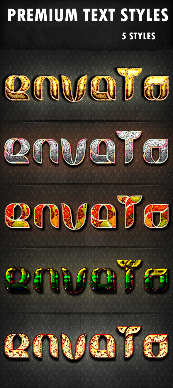 Premium Text Syles - Text Effects Styles