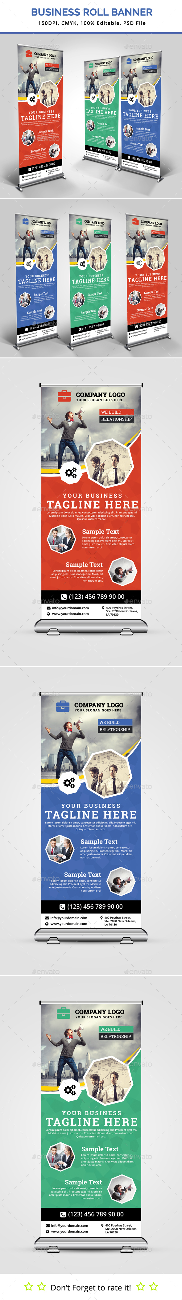 Business Roll Up Banner V19 - Signage Print Templates