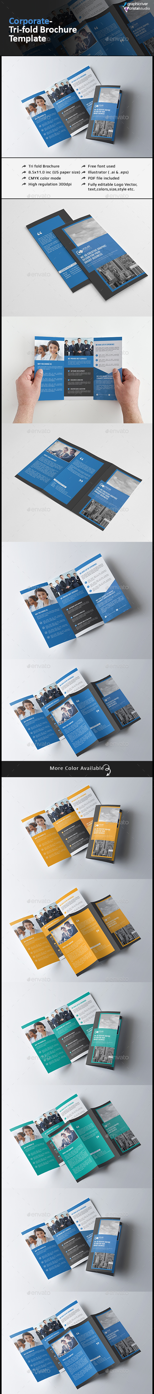 Corporate Tri Fold Brochure - Corporate Brochures