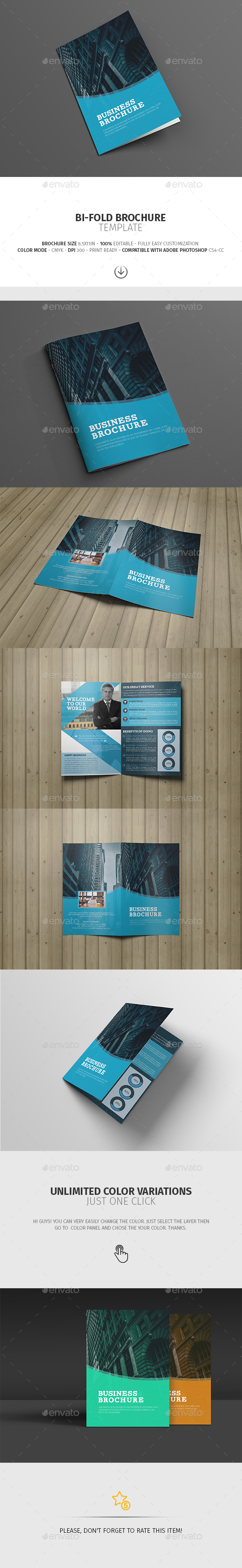 Bifold Corporate Brochure Template Vol05 - Corporate Brochures