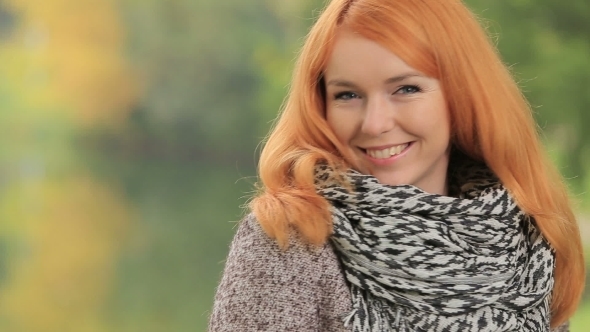 Young Woman With Red Hair  alt