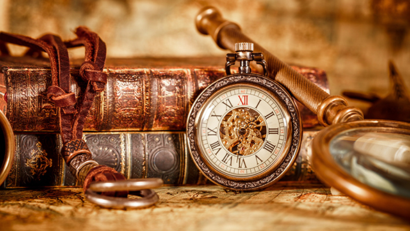 Vintage Pocket Watch, Stock Footage | VideoHive