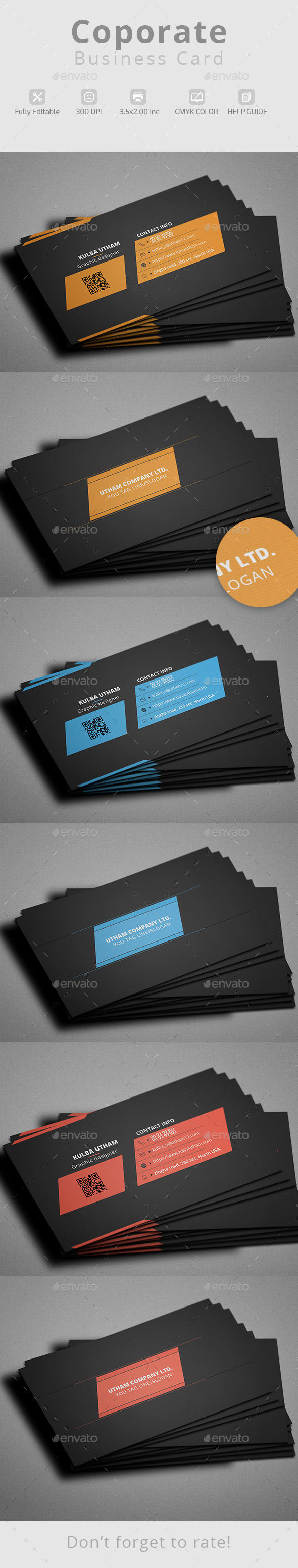 Corporate Business Card - Corporate Business Cards