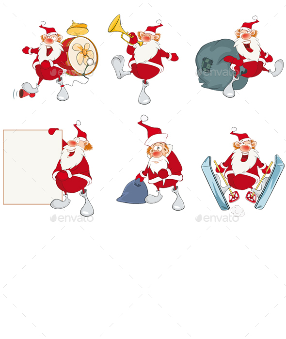 Cartoon Illustration of Santa Claus for you Design - Christmas Seasons/Holidays