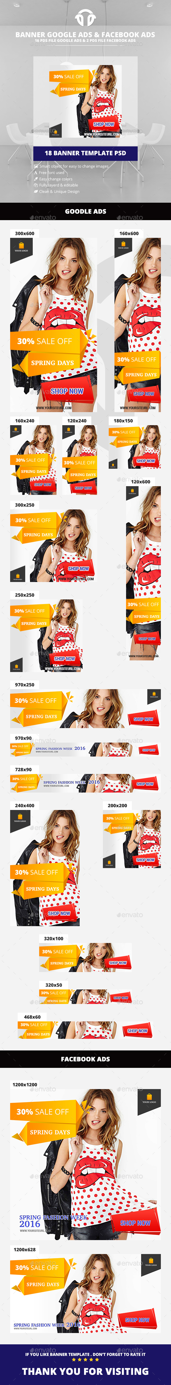 Spring Days Fashion - Banners & Ads Web Elements