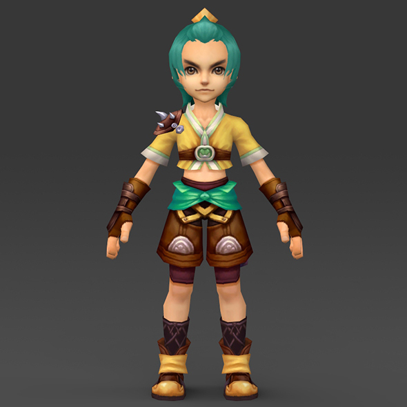 Cartoon Character Bhuli - 3DOcean Item for Sale