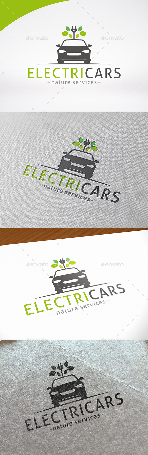 Electric Car Logo Template - Nature Logo Templates