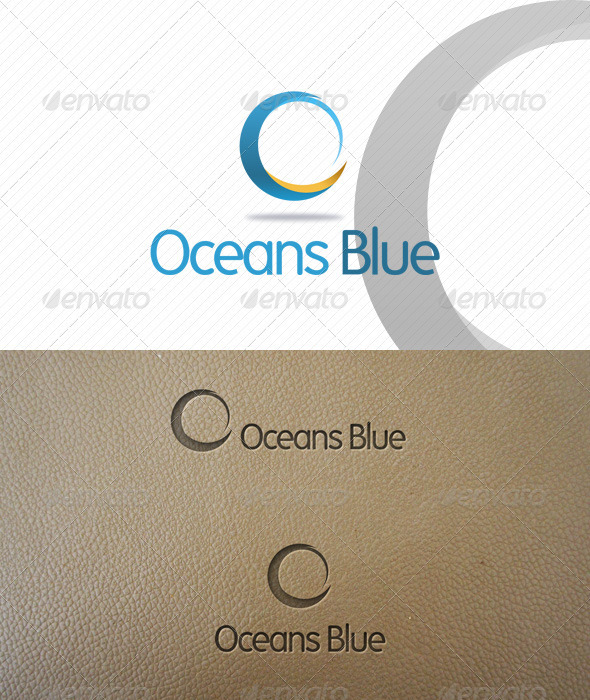 Oceans Blue Logo Template - Abstract Logo Templates