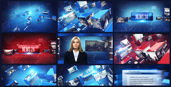 News Broadcast Package - VideoHive 13308612