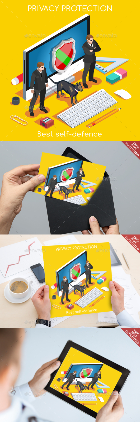 Security App Concept Isometric - Concepts Business
