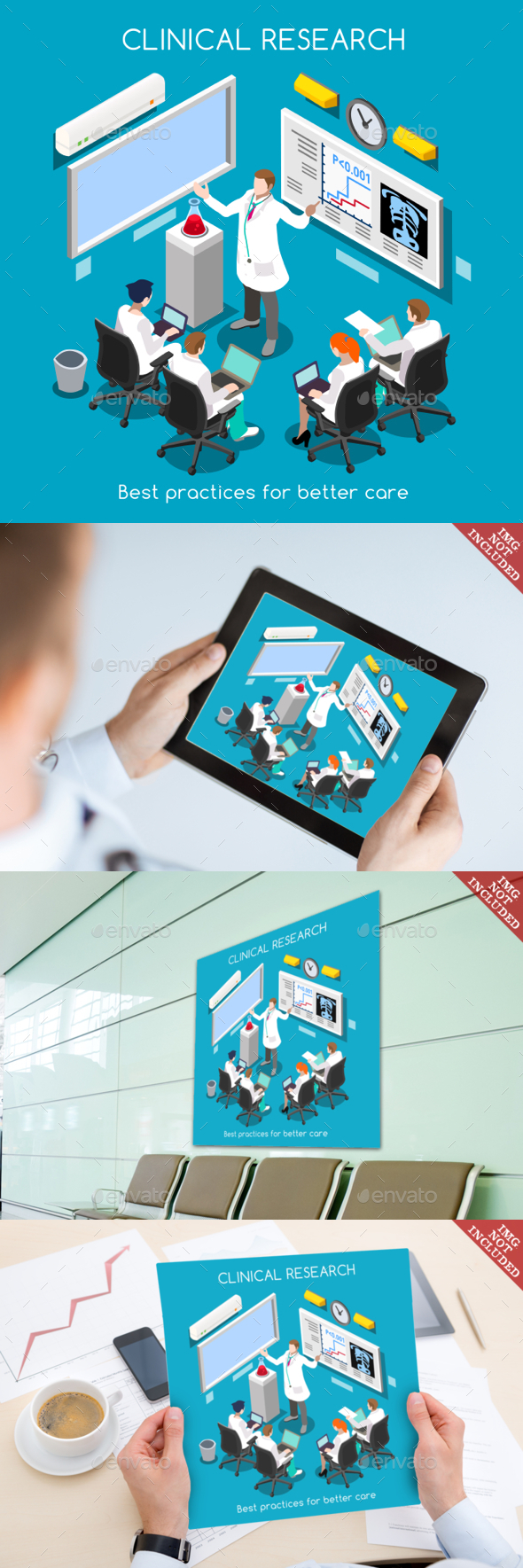 Hospital People Isometric - Health/Medicine Conceptual