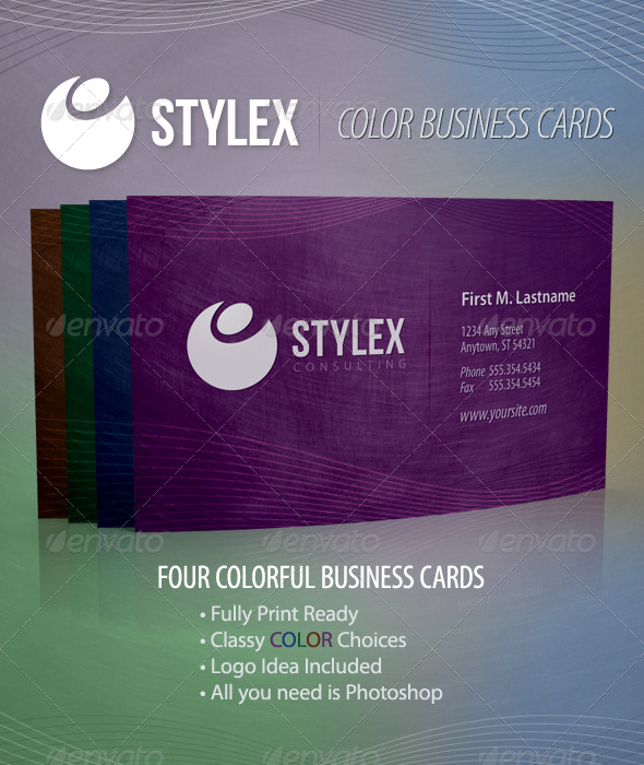 Stylex - Color Business Cards - Creative Business Cards