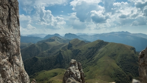 Caucasus Mountains, View From Big Thach alt