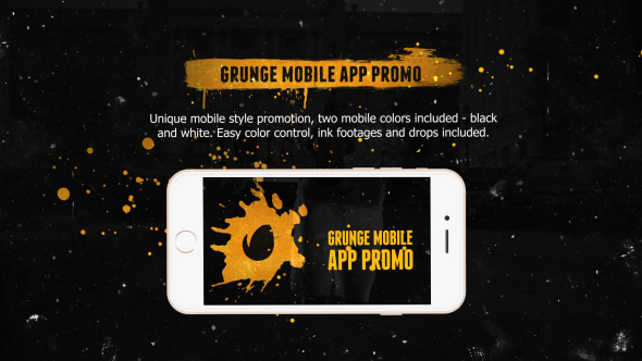 Grunge Mobile App - VideoHive 13310779