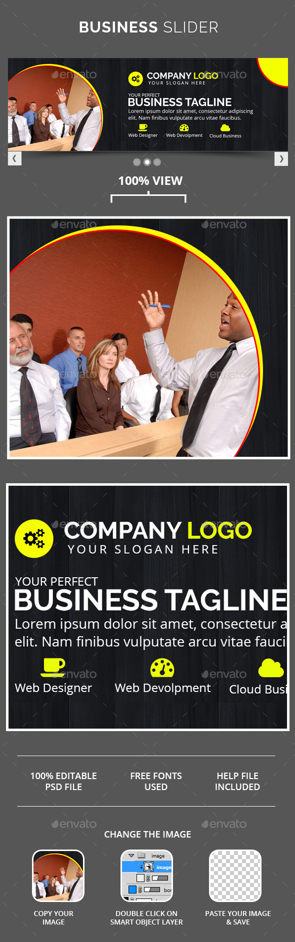 Business Slider V5 - Sliders & Features Web Elements