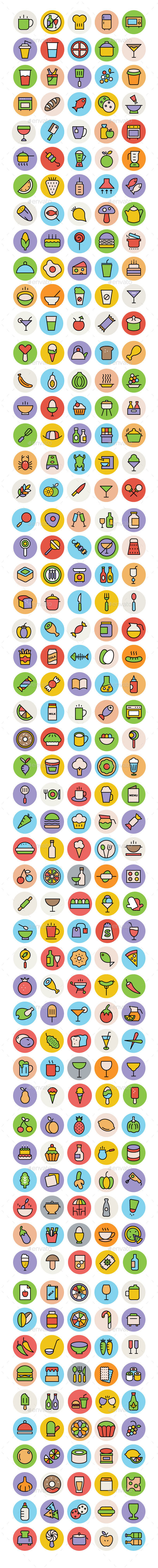 275+ Food Icons Set - Food Objects