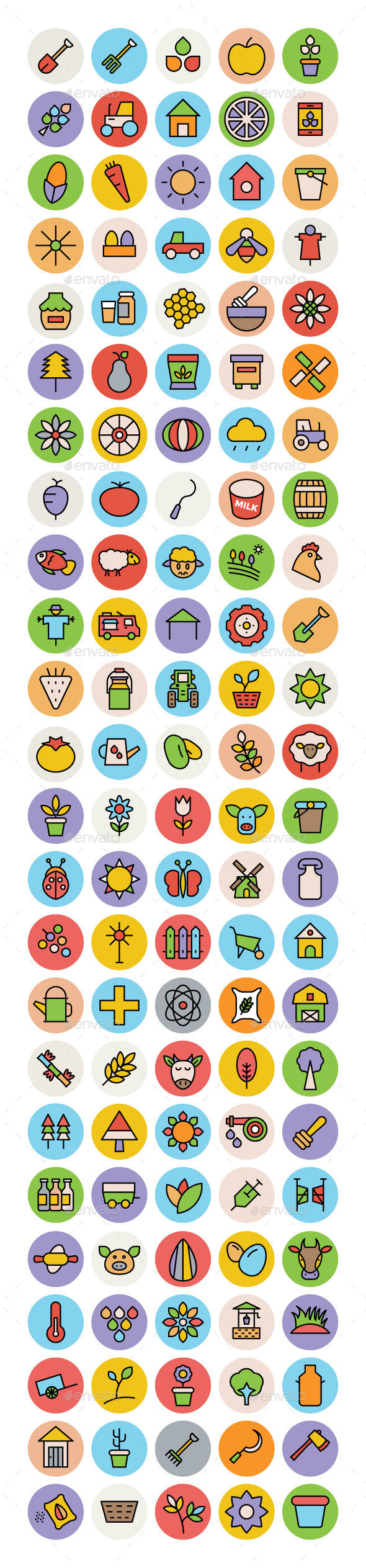 100+ Agriculture Icons Set - Icons