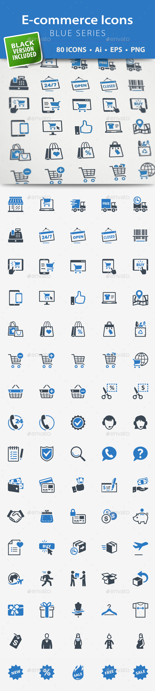 E-commerce Icons - Blue Series - Web Icons