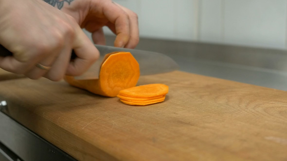 Slicing A Carrot