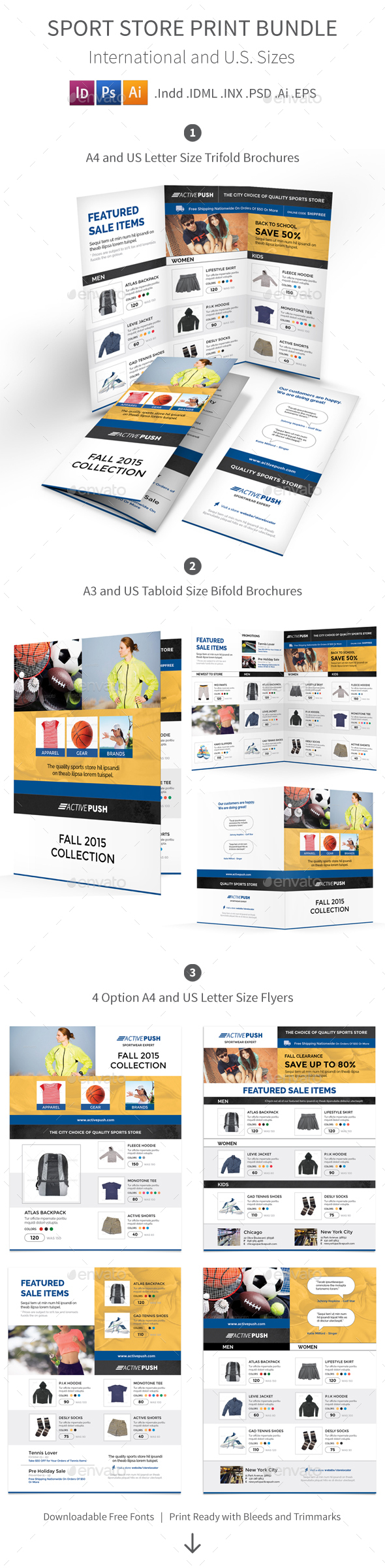 Sport Store Print Bundle - Corporate Brochures