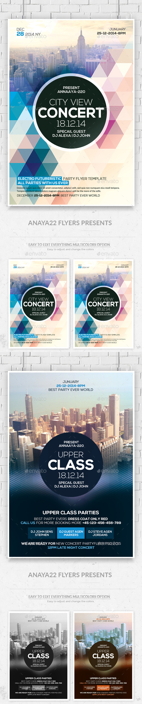 Night City Flyers Bundle - Clubs & Parties Events