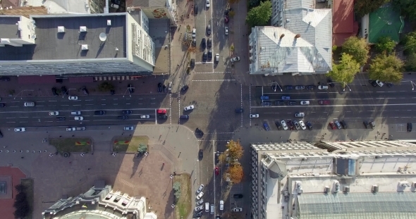 Kiev Cityscape From Above.