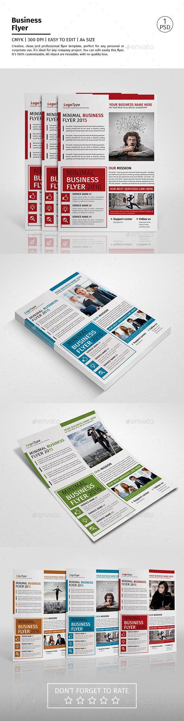 A4 Corporate Business Flyer Template Vol 06 - Corporate Flyers