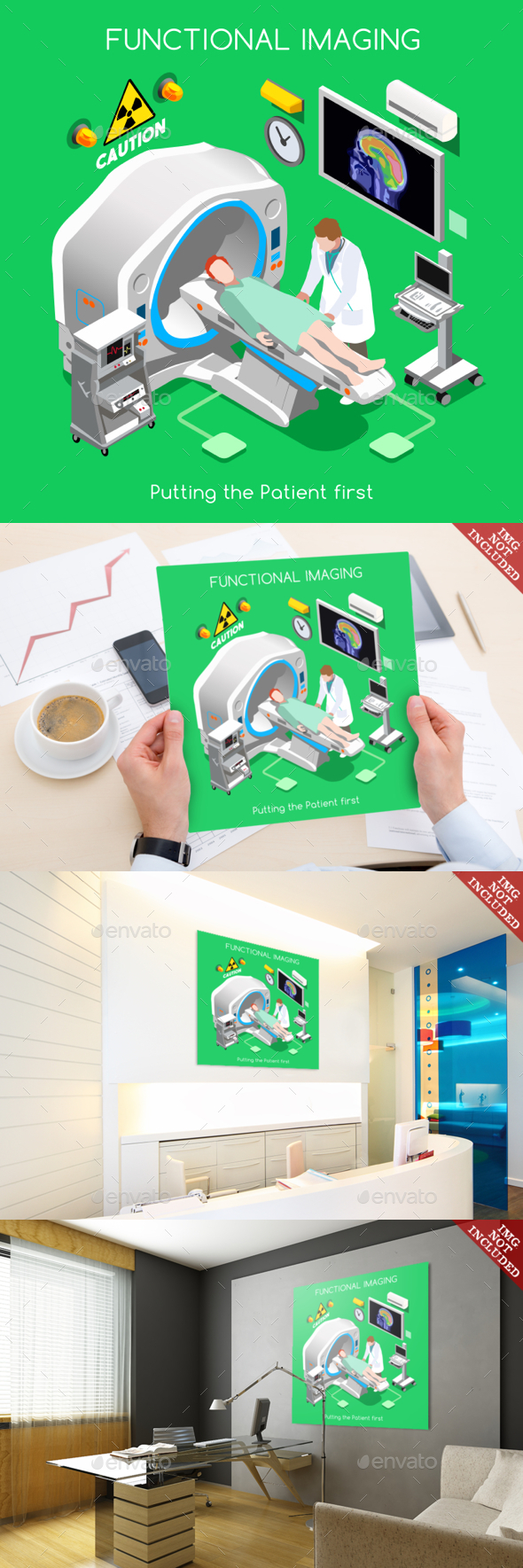 Hospital People Isometric - Health/Medicine Conceptual