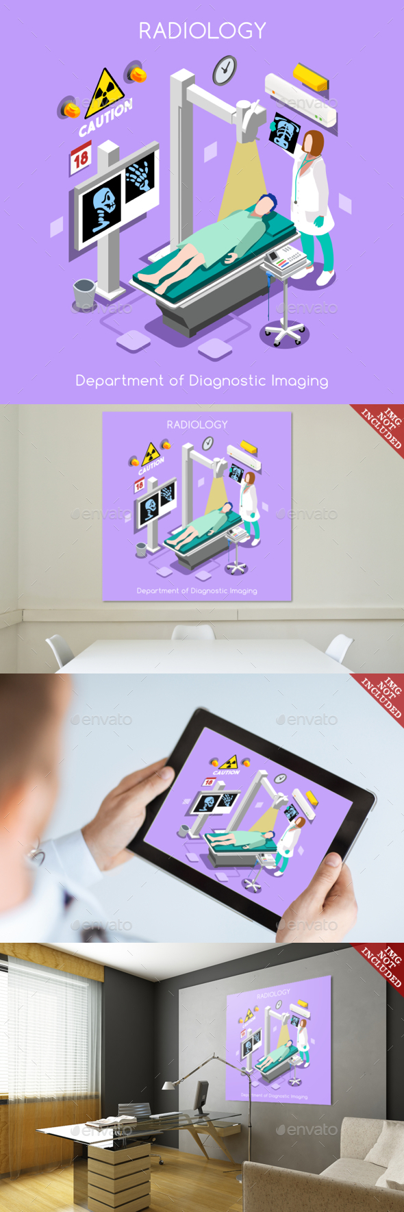 Hospital People Isometric - Health/Medicine Conceptual