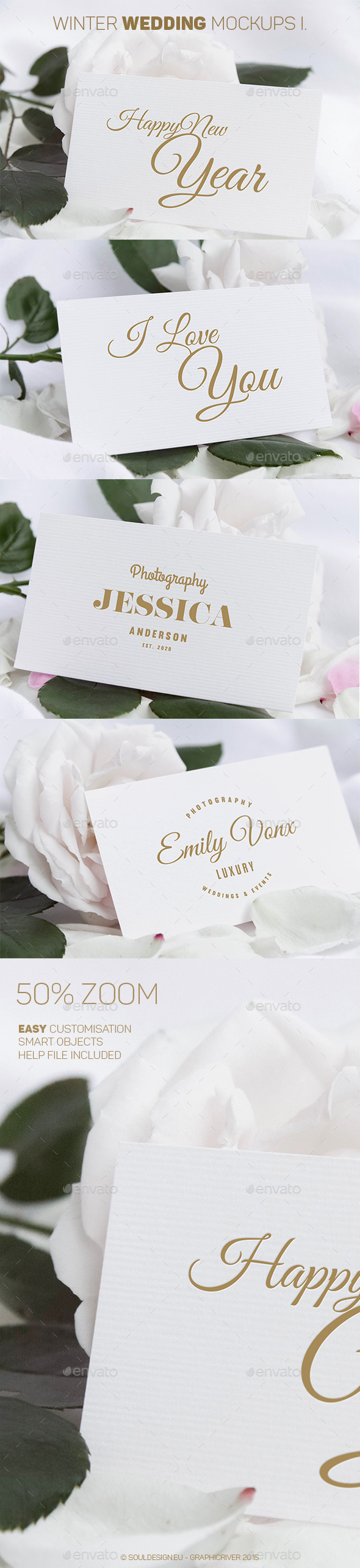 Winter Wedding Mockups I. - Miscellaneous Print