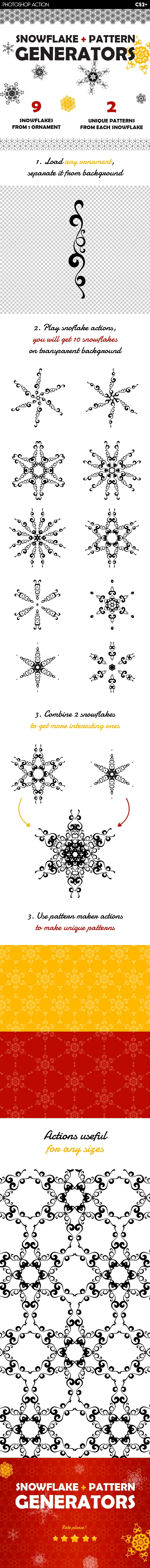Snowflake & Christmas Pattern Generators - Utilities Actions