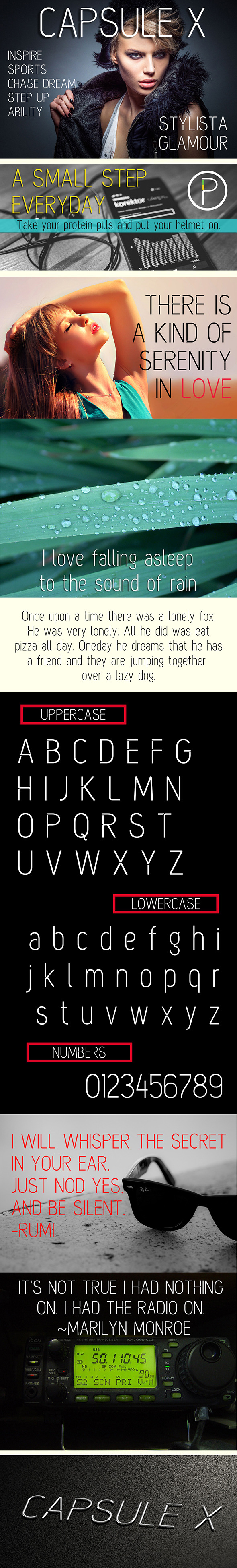 Capsule X Font - Sans-Serif Fonts